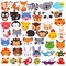 42 Pieces 5D Diamond Art Stickers Kits for Kids Boys and Girls Ages 6-8 10-12 Easy to DIY Creative Mosaic Sticker Craft by Numbers Kits for Kids and Adult Beginners (Animal)